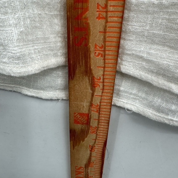 ROOLEE S Cream textured cotton lagonlook boho cottagecore long sleeve woman top - Picture 9 of 11